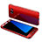 Handyhülle Hülle Kunststoff Schutzhülle Tasche Matt Vorder und Rückseite 360 Grad für Samsung Galaxy S7 Edge G935F Rot