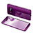 Handyhülle Hülle Kunststoff Schutzhülle Tasche Matt Vorder und Rückseite 360 Grad für Samsung Galaxy S8 Violett