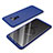 Handyhülle Hülle Kunststoff Schutzhülle Tasche Matt Vorder und Rückseite 360 Grad für Samsung Galaxy S9 Plus Blau