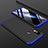 Handyhülle Hülle Kunststoff Schutzhülle Tasche Matt Vorder und Rückseite 360 Grad für Xiaomi Mi 8 Blau und Schwarz
