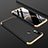 Handyhülle Hülle Kunststoff Schutzhülle Tasche Matt Vorder und Rückseite 360 Grad für Xiaomi Mi 8 Gold und Schwarz