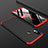 Handyhülle Hülle Kunststoff Schutzhülle Tasche Matt Vorder und Rückseite 360 Grad für Xiaomi Mi 8 Rot und Schwarz