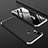 Handyhülle Hülle Kunststoff Schutzhülle Tasche Matt Vorder und Rückseite 360 Grad für Xiaomi Mi 8 Silber und Schwarz