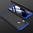 Handyhülle Hülle Kunststoff Schutzhülle Tasche Matt Vorder und Rückseite 360 Grad für Xiaomi Mi A2 Lite Blau und Schwarz