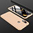 Handyhülle Hülle Kunststoff Schutzhülle Tasche Matt Vorder und Rückseite 360 Grad für Xiaomi Mi A2 Lite Gold