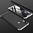 Handyhülle Hülle Kunststoff Schutzhülle Tasche Matt Vorder und Rückseite 360 Grad für Xiaomi Mi A2 Lite Silber und Schwarz