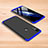 Handyhülle Hülle Kunststoff Schutzhülle Tasche Matt Vorder und Rückseite 360 Grad für Xiaomi Mi Play 4G Blau und Schwarz