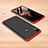 Handyhülle Hülle Kunststoff Schutzhülle Tasche Matt Vorder und Rückseite 360 Grad für Xiaomi Mi Play 4G Rot und Schwarz