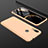 Handyhülle Hülle Kunststoff Schutzhülle Tasche Matt Vorder und Rückseite 360 Grad für Xiaomi Redmi 7 Gold