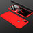 Handyhülle Hülle Kunststoff Schutzhülle Tasche Matt Vorder und Rückseite 360 Grad für Xiaomi Redmi 7 Rot
