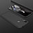 Handyhülle Hülle Kunststoff Schutzhülle Tasche Matt Vorder und Rückseite 360 Grad für Xiaomi Redmi 7 Schwarz