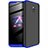 Handyhülle Hülle Kunststoff Schutzhülle Tasche Matt Vorder und Rückseite 360 Grad für Xiaomi Redmi 8A Blau und Schwarz