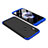 Handyhülle Hülle Kunststoff Schutzhülle Tasche Matt Vorder und Rückseite 360 Grad für Xiaomi Redmi Note 5 AI Dual Camera Blau und Schwarz