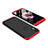Handyhülle Hülle Kunststoff Schutzhülle Tasche Matt Vorder und Rückseite 360 Grad für Xiaomi Redmi Note 5 AI Dual Camera Rot und Schwarz