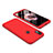 Handyhülle Hülle Kunststoff Schutzhülle Tasche Matt Vorder und Rückseite 360 Grad für Xiaomi Redmi Note 5 Rot