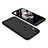 Handyhülle Hülle Kunststoff Schutzhülle Tasche Matt Vorder und Rückseite 360 Grad für Xiaomi Redmi Note 5 Schwarz