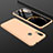 Handyhülle Hülle Kunststoff Schutzhülle Tasche Matt Vorder und Rückseite 360 Grad für Xiaomi Redmi Note 7 Gold