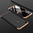 Handyhülle Hülle Kunststoff Schutzhülle Tasche Matt Vorder und Rückseite 360 Grad M01 für Huawei Enjoy 9 Gold und Schwarz