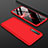 Handyhülle Hülle Kunststoff Schutzhülle Tasche Matt Vorder und Rückseite 360 Grad M01 für Realme XT Rot