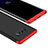 Handyhülle Hülle Kunststoff Schutzhülle Tasche Matt Vorder und Rückseite 360 Grad M01 für Samsung Galaxy Note 8 Duos N950F Rot und Schwarz