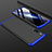 Handyhülle Hülle Kunststoff Schutzhülle Tasche Matt Vorder und Rückseite 360 Grad M01 für Xiaomi Mi 9 Blau und Schwarz