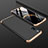 Handyhülle Hülle Kunststoff Schutzhülle Tasche Matt Vorder und Rückseite 360 Grad M01 für Xiaomi Mi 9 Gold und Schwarz