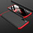 Handyhülle Hülle Kunststoff Schutzhülle Tasche Matt Vorder und Rückseite 360 Grad M01 für Xiaomi Mi 9 Pro Rot und Schwarz