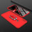 Handyhülle Hülle Kunststoff Schutzhülle Tasche Matt Vorder und Rückseite 360 Grad mit Fingerring Ständer für Huawei Enjoy 9 Plus Rot