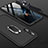Handyhülle Hülle Kunststoff Schutzhülle Tasche Matt Vorder und Rückseite 360 Grad mit Fingerring Ständer für Huawei Honor 20 Schwarz