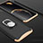 Handyhülle Hülle Kunststoff Schutzhülle Tasche Matt Vorder und Rückseite 360 Grad mit Fingerring Ständer für Oppo Find X