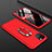Handyhülle Hülle Kunststoff Schutzhülle Tasche Matt Vorder und Rückseite 360 Grad mit Fingerring Ständer R01 für Apple iPhone 11 Pro Max Rot