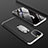 Handyhülle Hülle Kunststoff Schutzhülle Tasche Matt Vorder und Rückseite 360 Grad mit Fingerring Ständer R01 für Apple iPhone 11 Pro Max Silber und Schwarz