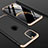 Handyhülle Hülle Kunststoff Schutzhülle Tasche Matt Vorder und Rückseite 360 Grad P01 für Apple iPhone 11 Pro Gold und Schwarz
