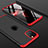 Handyhülle Hülle Kunststoff Schutzhülle Tasche Matt Vorder und Rückseite 360 Grad P01 für Apple iPhone 11 Pro Max Rot und Schwarz