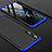 Handyhülle Hülle Kunststoff Schutzhülle Tasche Matt Vorder und Rückseite 360 Grad P01 für Huawei Honor 20 Blau und Schwarz