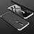 Handyhülle Hülle Kunststoff Schutzhülle Tasche Matt Vorder und Rückseite 360 Grad P01 für Nokia X6 Silber