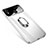 Handyhülle Hülle Kunststoff Schutzhülle Tasche Spiegel 360 Grad mit Magnetisch Fingerring Ständer für Huawei Nova 3i Weiß