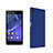 Handyhülle Hülle Kunststoff Schutzhülle Treibsand für Sony Xperia Z5 Blau
