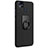 Handyhülle Hülle Kunststoff Schutzhülle Treibsand mit Fingerring Ständer für Asus Zenfone 3 Zoom Schwarz