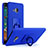 Handyhülle Hülle Kunststoff Schutzhülle Treibsand mit Fingerring Ständer für HTC U Play Blau