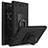 Handyhülle Hülle Kunststoff Schutzhülle Treibsand mit Fingerring Ständer für Sony Xperia XZ1 Compact Schwarz