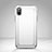 Handyhülle Hülle Kunststoff und Silikon Schutzhülle Punkte Loch für Apple iPhone Xs Max Weiß