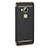 Handyhülle Hülle Luxus Aluminium Metall mit Fingerring Ständer für Huawei GX8 Schwarz