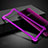 Handyhülle Hülle Luxus Aluminium Metall Rahmen für Oppo Find X Violett