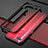 Handyhülle Hülle Luxus Aluminium Metall Rahmen für Oppo K1 Rot und Schwarz