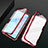 Handyhülle Hülle Luxus Aluminium Metall Rahmen Spiegel 360 Grad Ganzkörper Tasche für Huawei Enjoy 10 Plus Rot