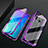 Handyhülle Hülle Luxus Aluminium Metall Rahmen Spiegel 360 Grad Ganzkörper Tasche für Huawei Enjoy 10 Plus Violett
