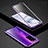 Handyhülle Hülle Luxus Aluminium Metall Rahmen Spiegel 360 Grad Ganzkörper Tasche für Huawei Honor 30 Pro Violett