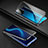 Handyhülle Hülle Luxus Aluminium Metall Rahmen Spiegel 360 Grad Ganzkörper Tasche für Huawei Honor X10 5G Schwarz