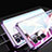Handyhülle Hülle Luxus Aluminium Metall Rahmen Spiegel 360 Grad Ganzkörper Tasche für Oppo Reno6 5G Violett